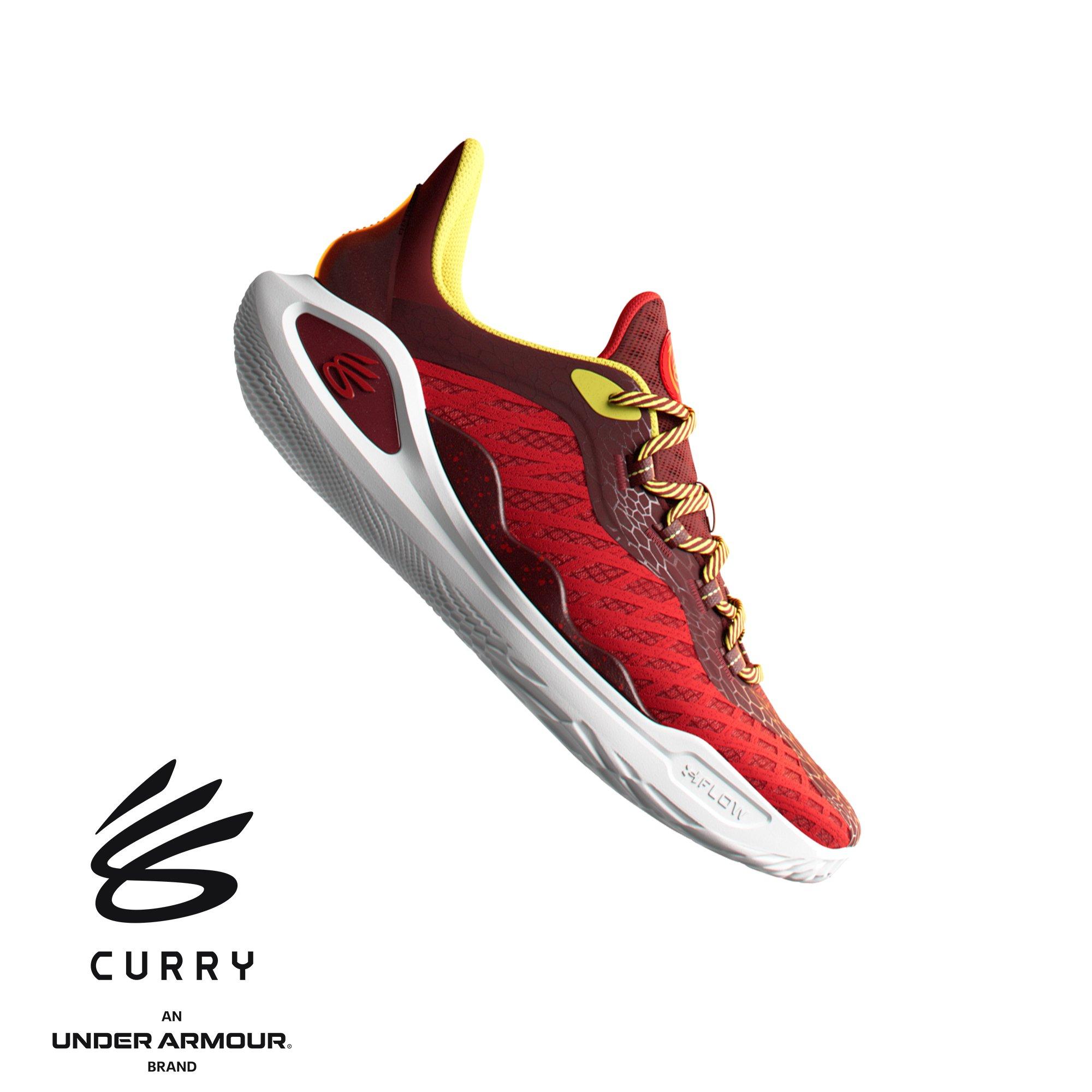 Stephen curry shoes hotsell 1 kids red